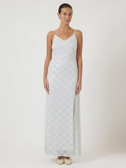 YAS Camilla Embellished Wedding Dress, Gardenia, Gardenia