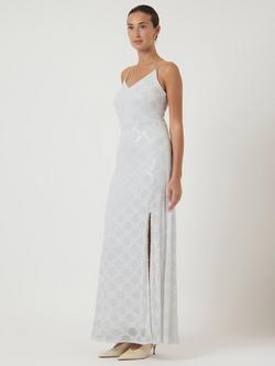 YAS Camilla Embellished Wedding Dress, Gardenia - view 2, Gardenia