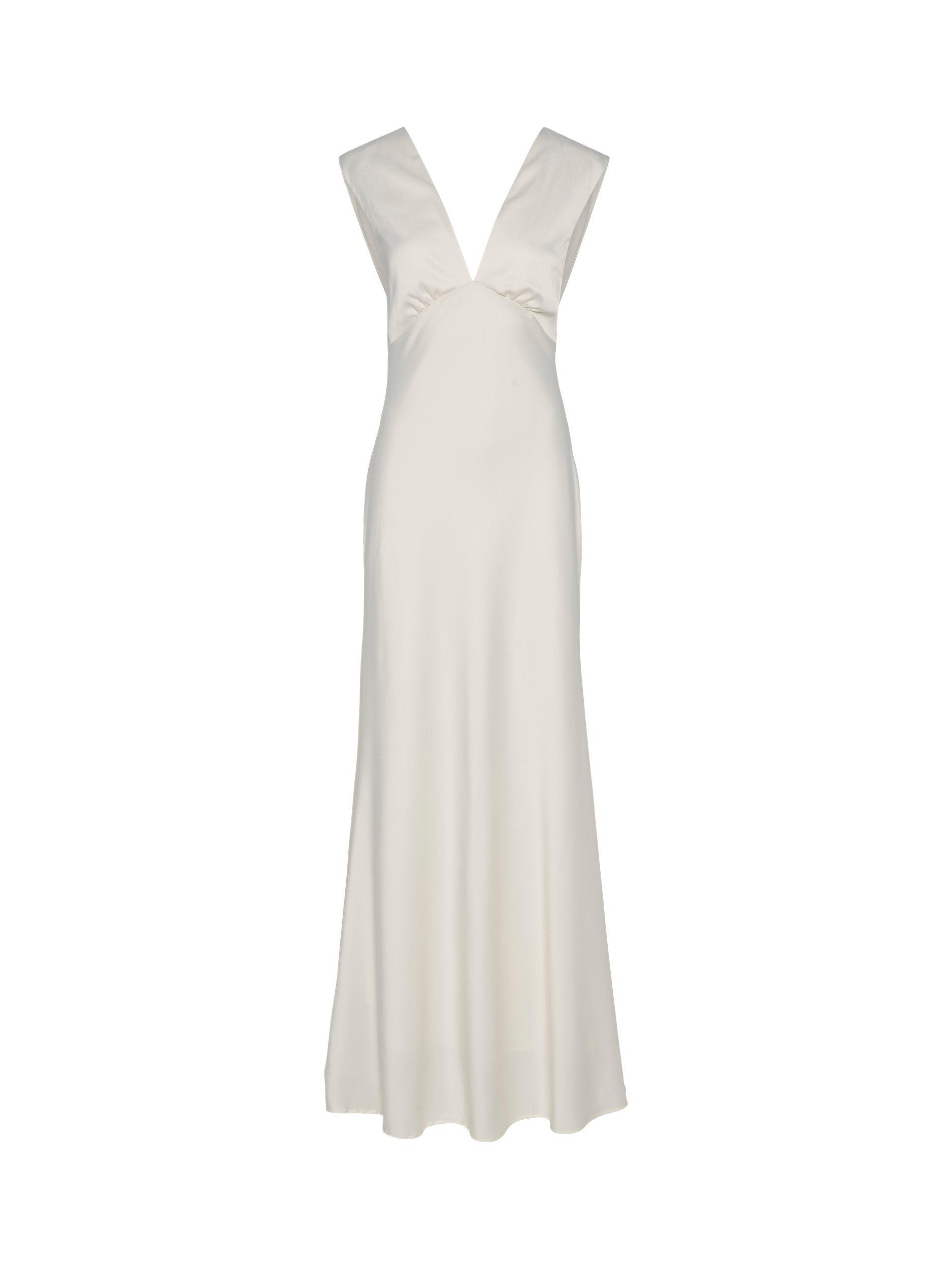 Product image 6 of 7, which shows YAS Dottea Bow Back Wedding Dress, White, 6