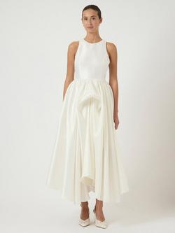 YAS Ellina Ruffle Wedding Dress, White, White