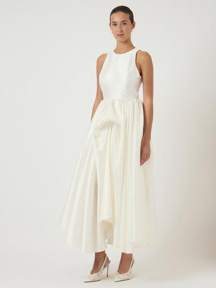 YAS Ellina Ruffle Wedding Dress, White - view 2, White