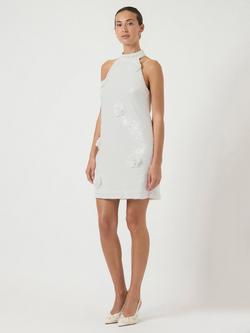 YAS Rose Sequin Wedding Dress, White - view 2, White