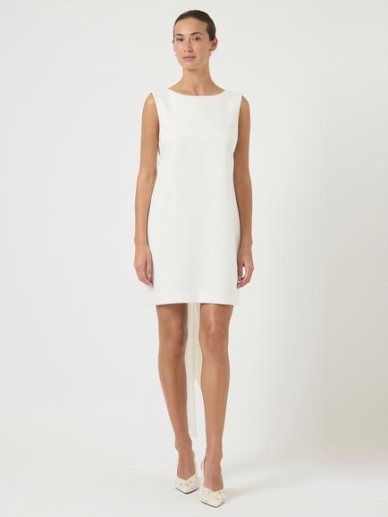 YAS Sally Bow Back Wedding Dress, White, White