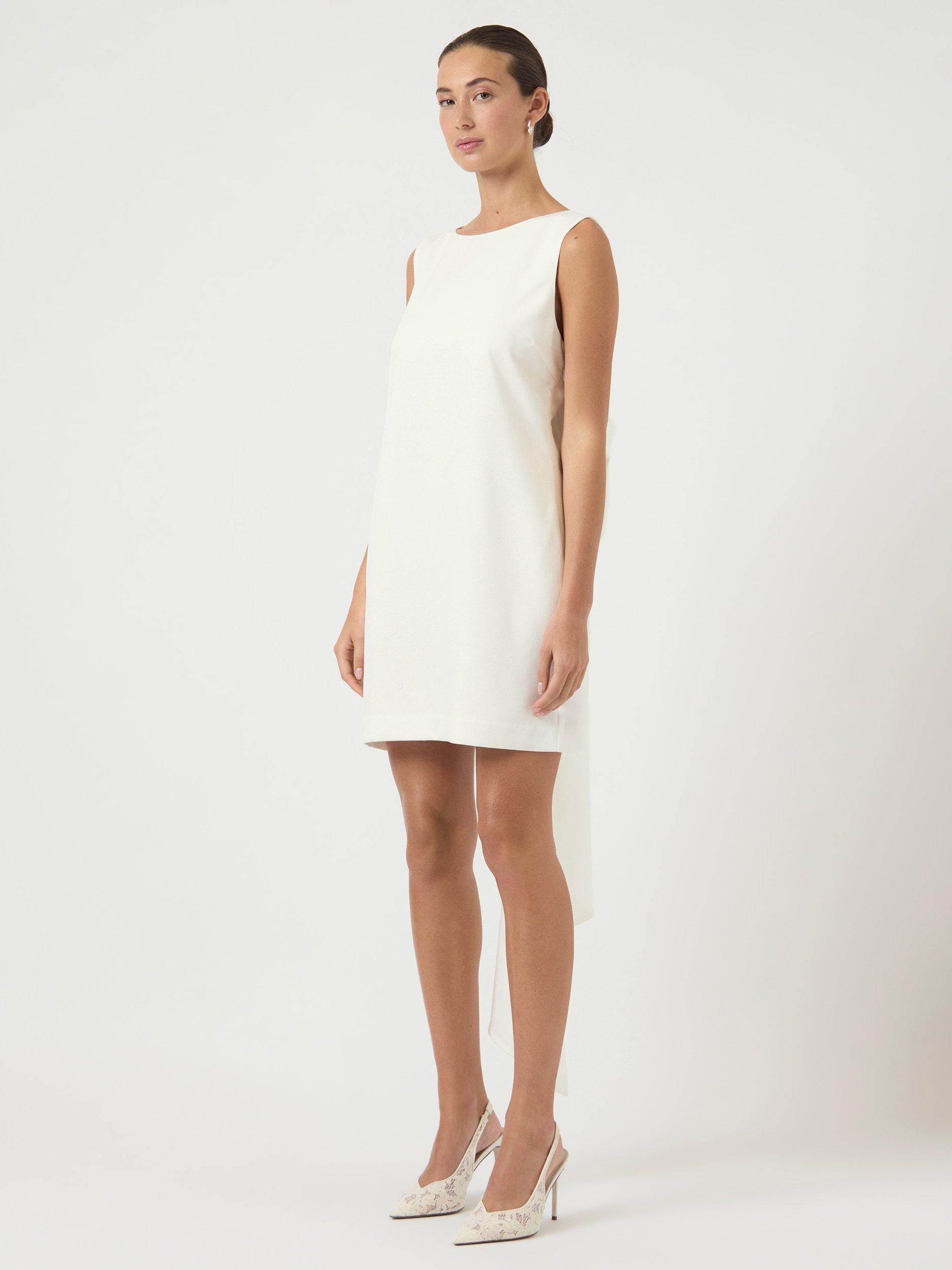 Product image 2 of 7, which shows YAS Sally Bow Back Wedding Dress, White, 6