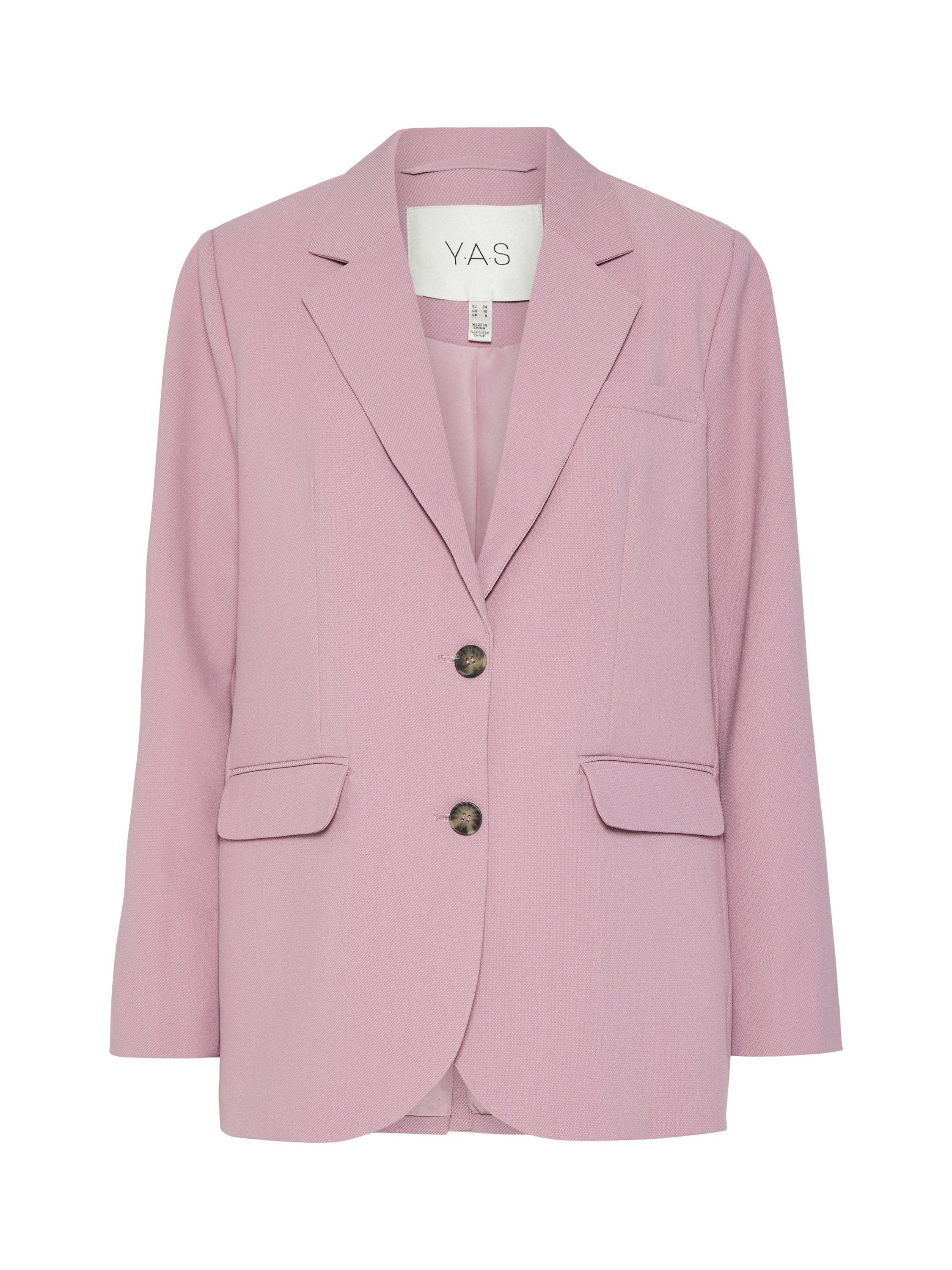 Product image 1 of 5, which shows YAS Reema Tailored Single Breasted Blazer , Pink, 6