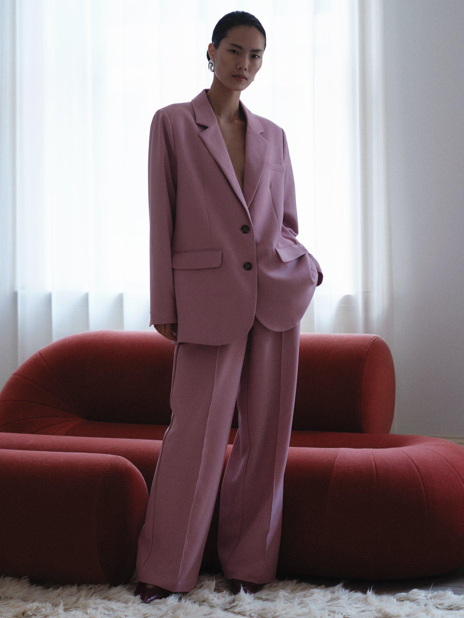 Product image 2 of 5, which shows YAS Reema Tailored Single Breasted Blazer , Pink, 6