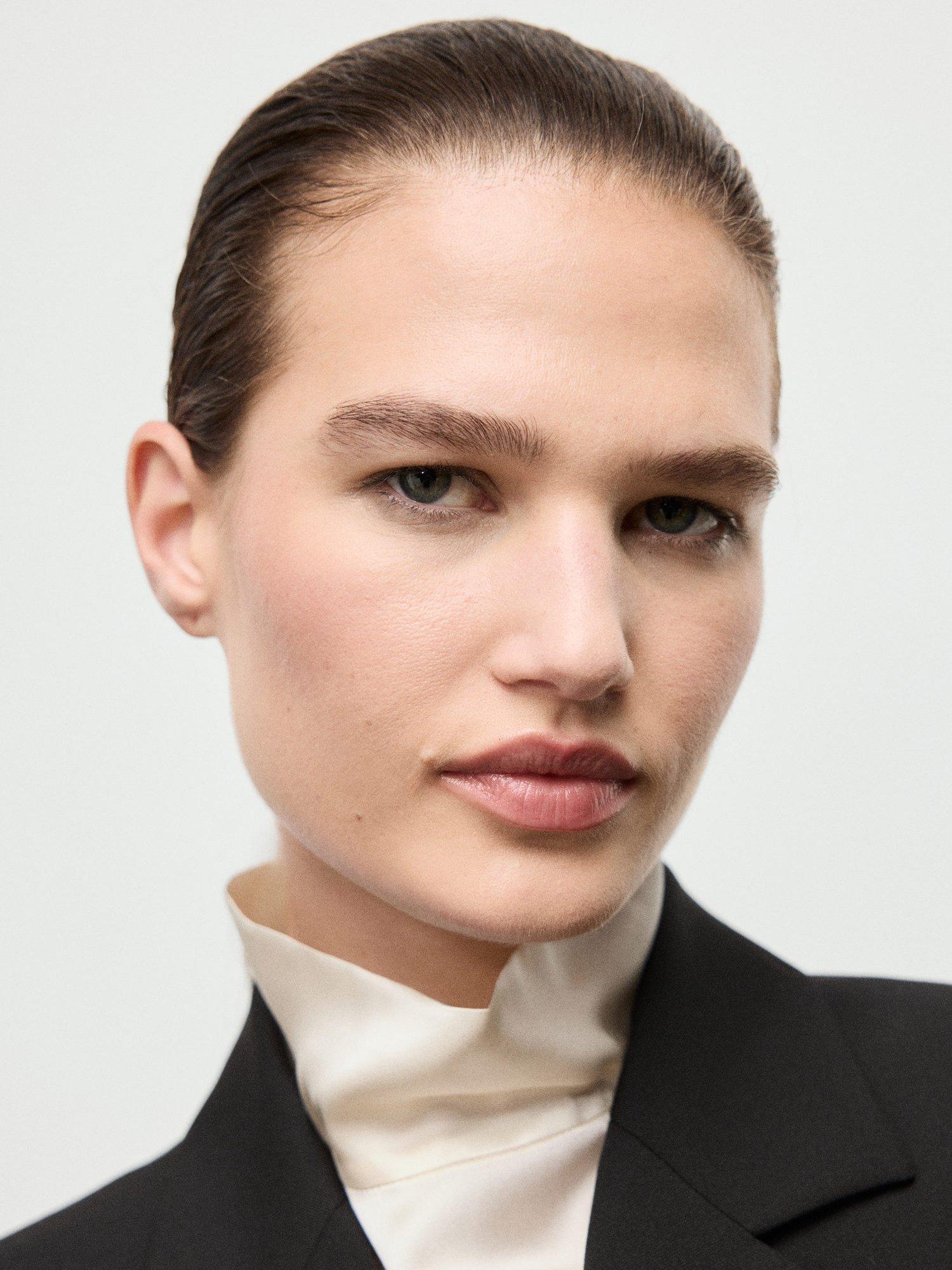 Product image 6 of 8, which shows Mango Americana Garbo Single Breasted Blazer, Black, L