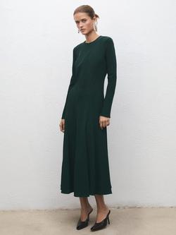 Mango Ruby Tailored Midi Dress, Green, Green