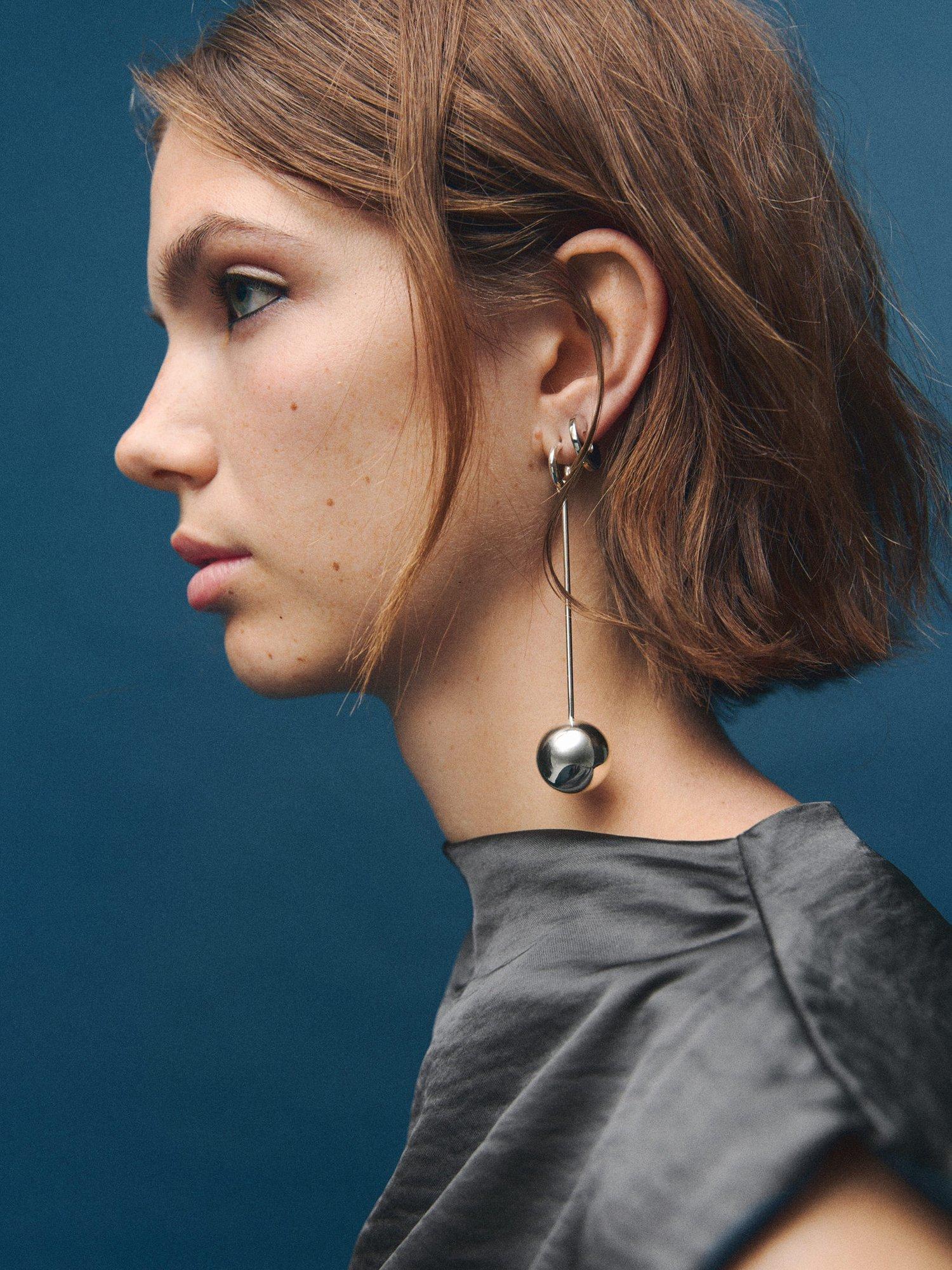 Product image 6 of 8, which shows Mango Sori Drape Mini Dress, Grey, 10