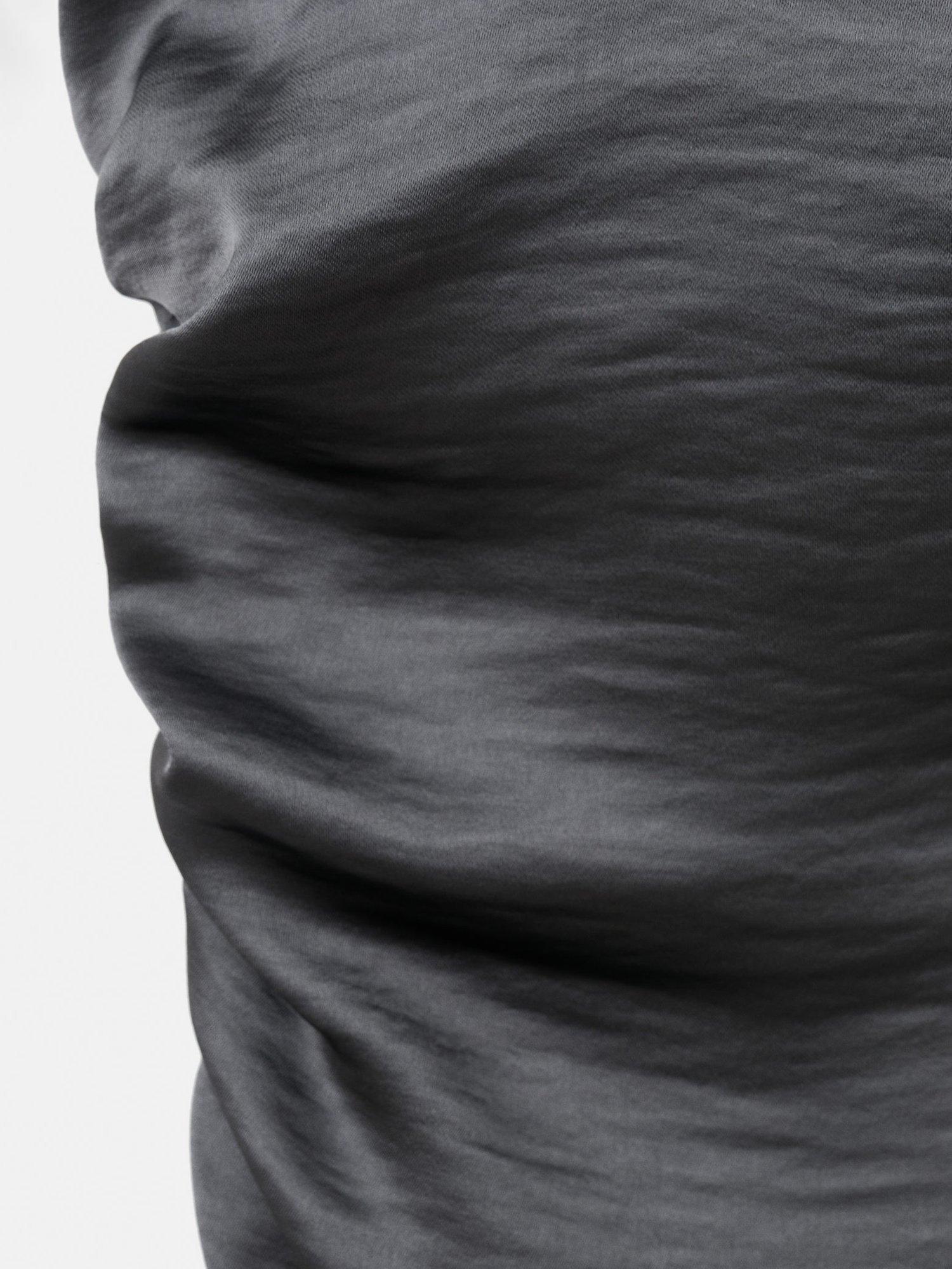 Product image 8 of 8, which shows Mango Sori Drape Mini Dress, Grey, 10