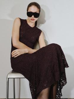 Mango Kelly Maxi Mermaid Dress, Brown