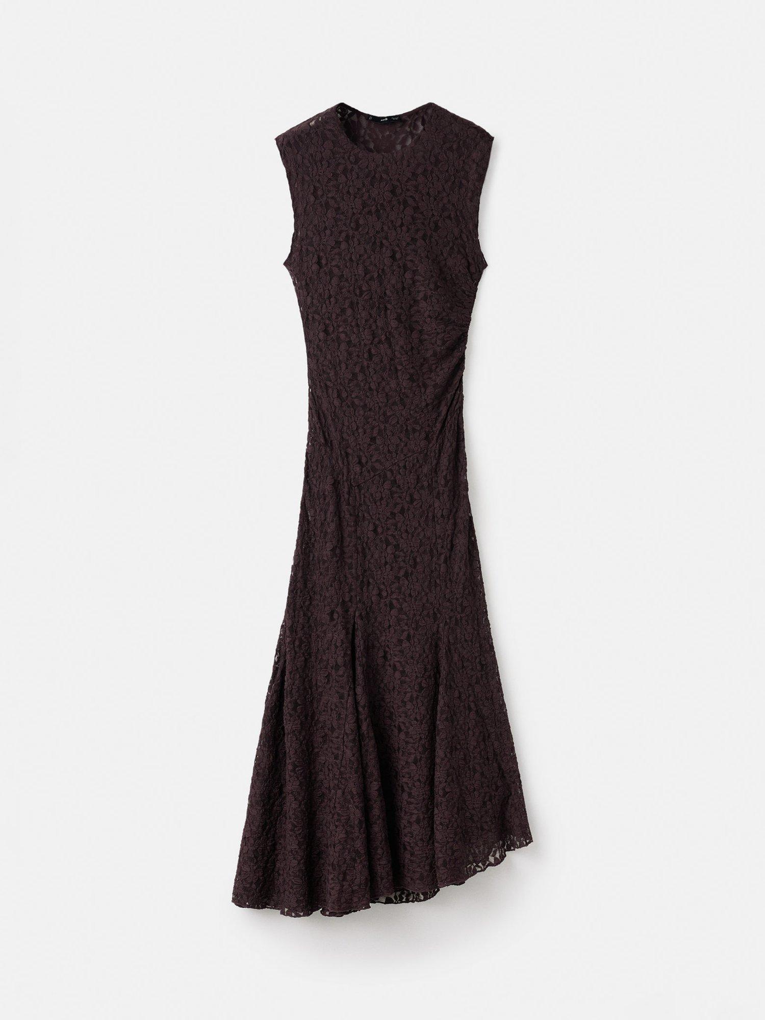 Product image 3 of 7, which shows Mango Kelly Maxi Mermaid Dress , Brown, 10