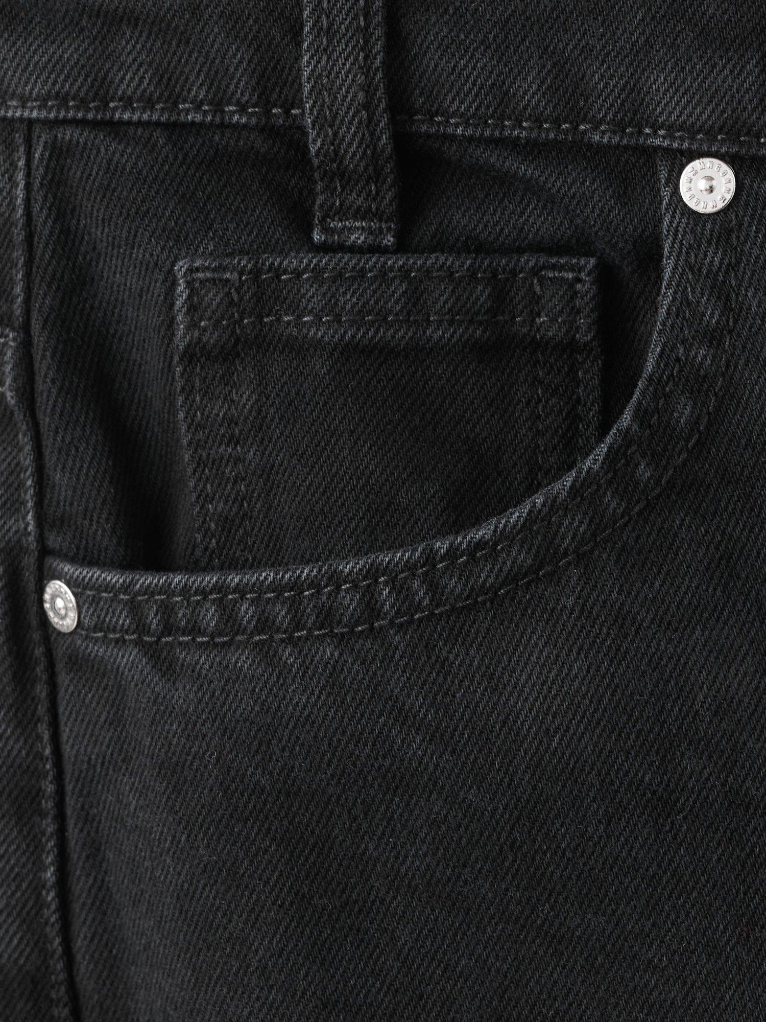 Product image 2 of 3, which shows Mango Malene Mid Rise Cotton Denim Jeans , Open Grey, 6