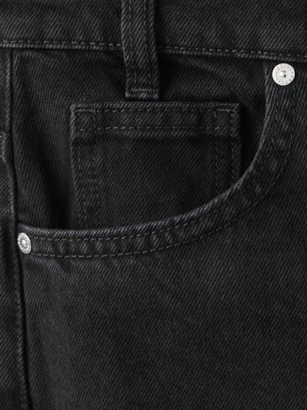 Mango Malene Mid Rise Cotton Denim Jeans - view 2, Open Grey