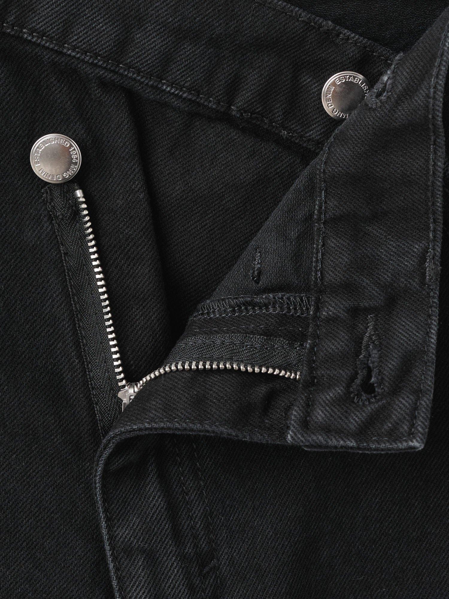 Product image 3 of 3, which shows Mango Malene Mid Rise Cotton Denim Jeans , Open Grey, 6