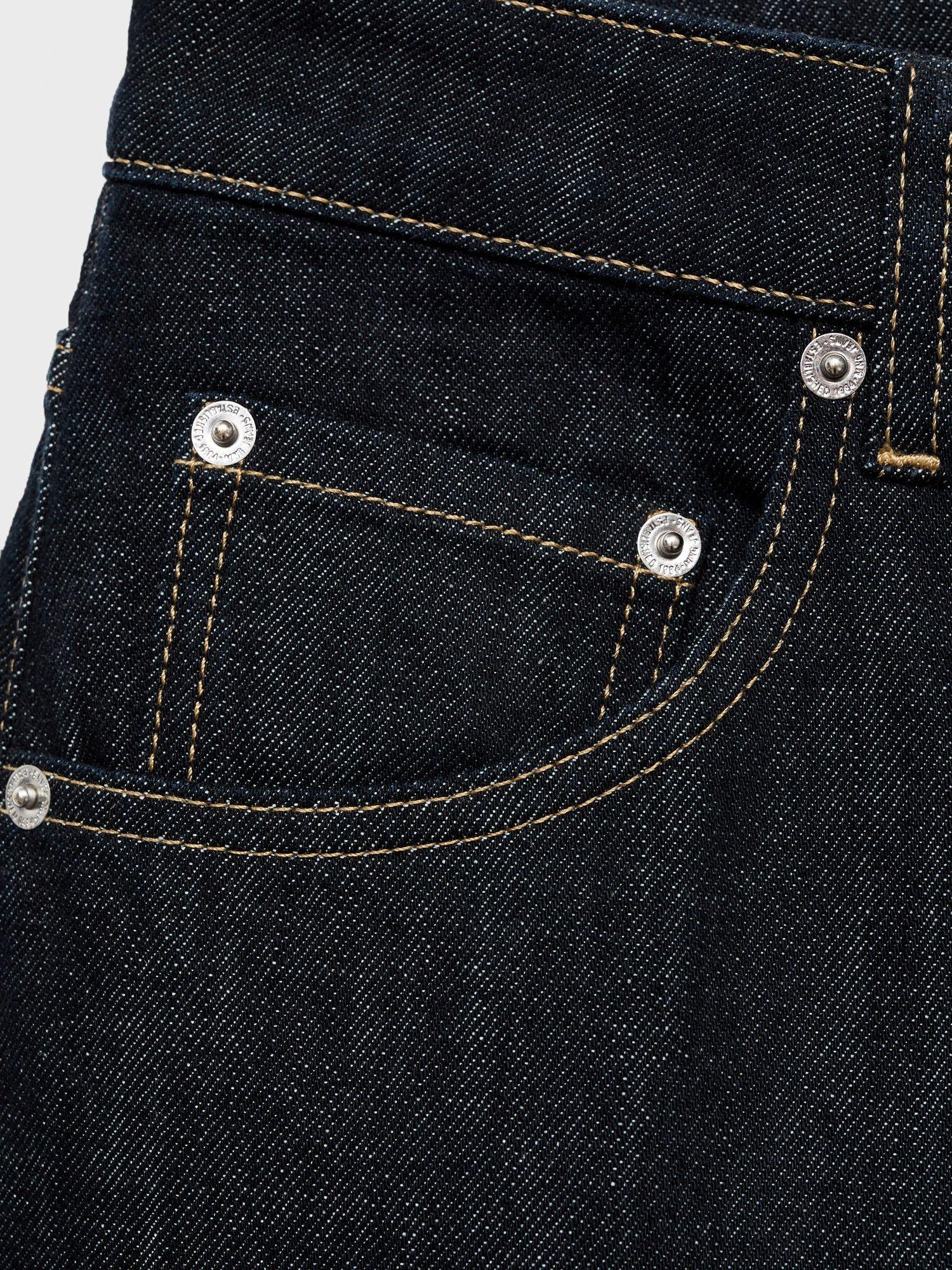 Product image 5 of 8, which shows Mango Seattle Mid Rise Wide Leg Denim Jeans, Open Blue, 6