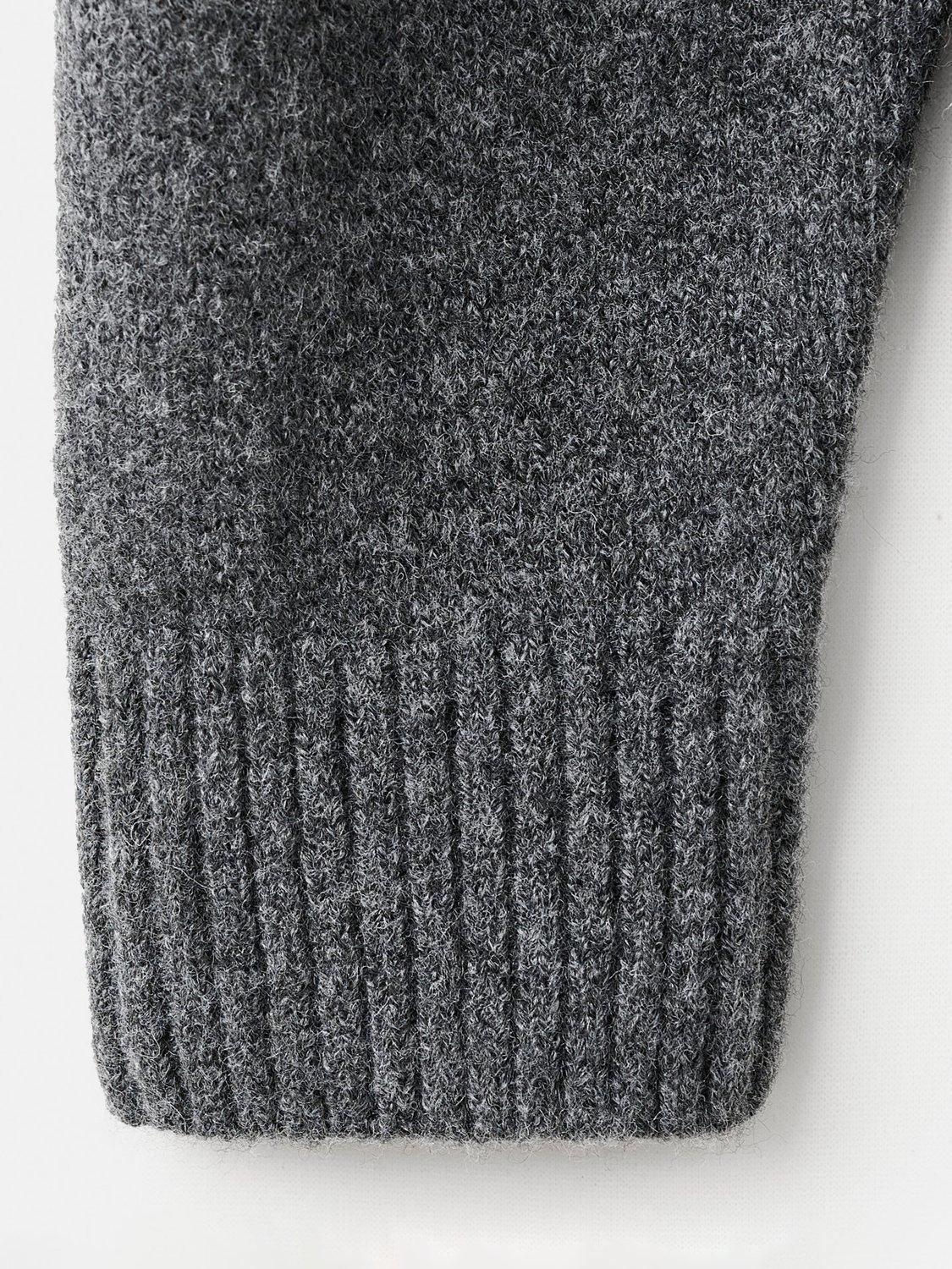 Product image 5 of 8, which shows Mango Estrella Medium Weight Round Neck Jumper , Dark Grey, L