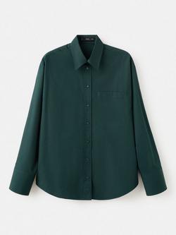 Mango Keta Long Sleeve Shirt, Green, Green