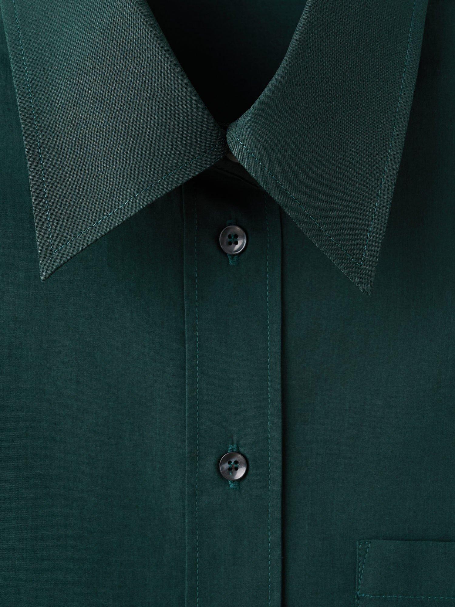 Product image 7 of 7, which shows Mango Keta Long Sleeve Shirt, Green, 10