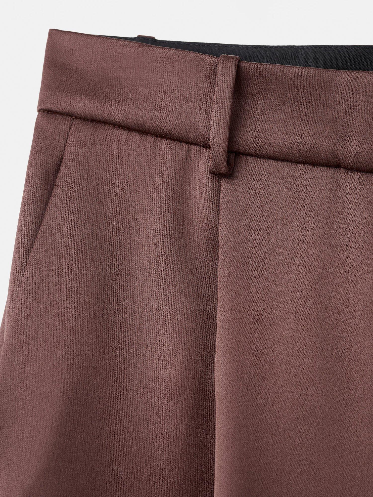 Product image 5 of 6, which shows Mango Gilda Tailored Trousers, Brown, 10