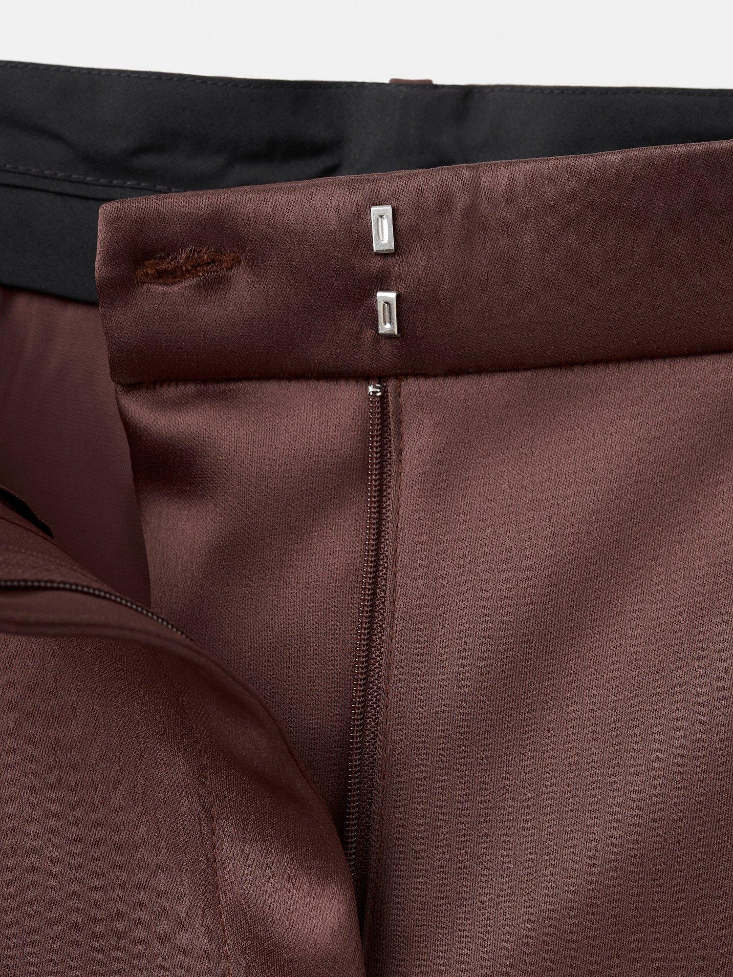 Product image 6 of 6, which shows Mango Gilda Tailored Trousers, Brown, 10