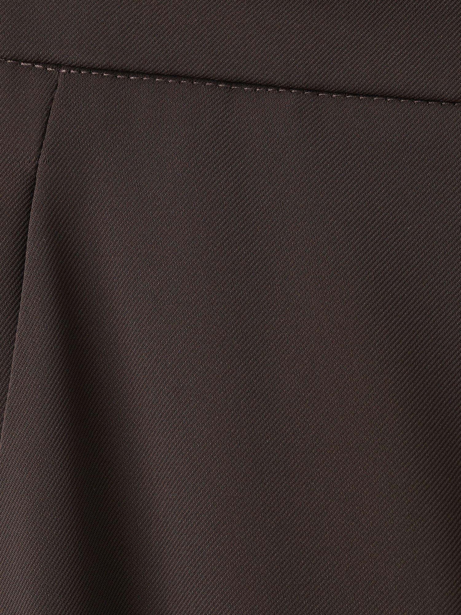 Product image 5 of 7, which shows Mango Greta Wide Leg Trousers, Brown, 10
