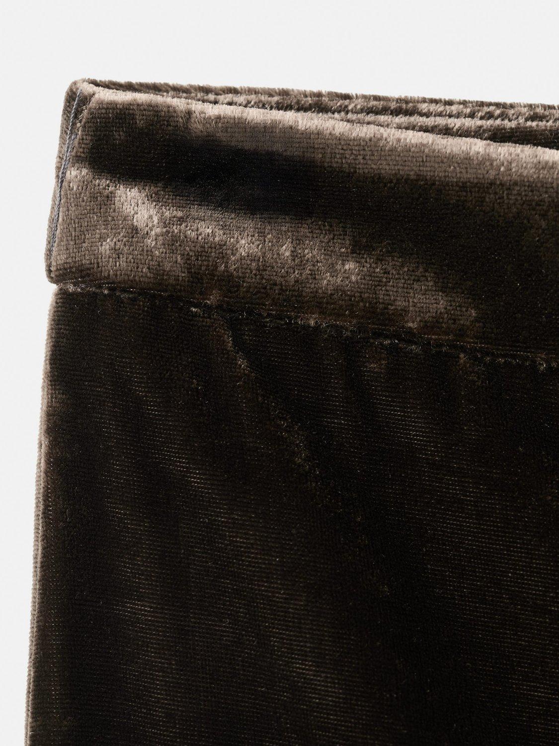 Product image 8 of 8, which shows Mango Pepper Velvet Trousers, Dark Brown, 10