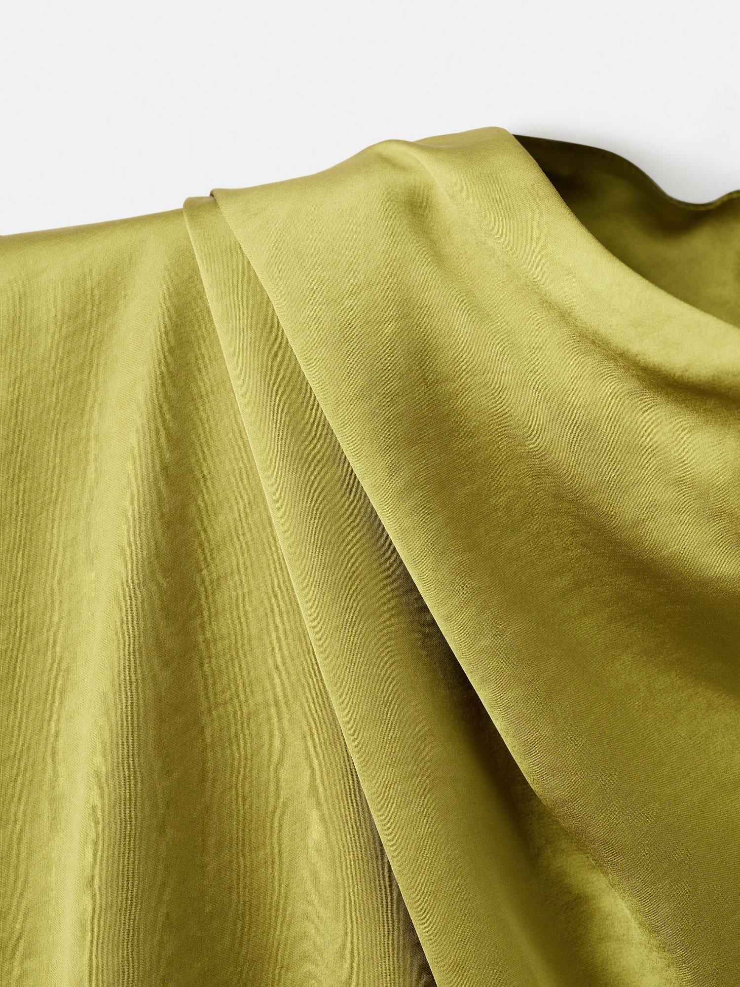 Product image 7 of 7, which shows Mango Sunset Drape Top, Yellow, 10