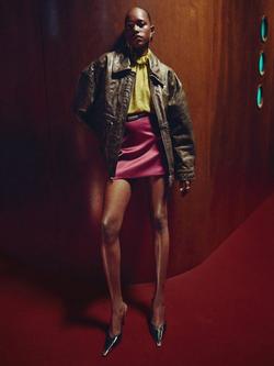 Mango Jackieo Mini Skirt - view 2, Grapefruit