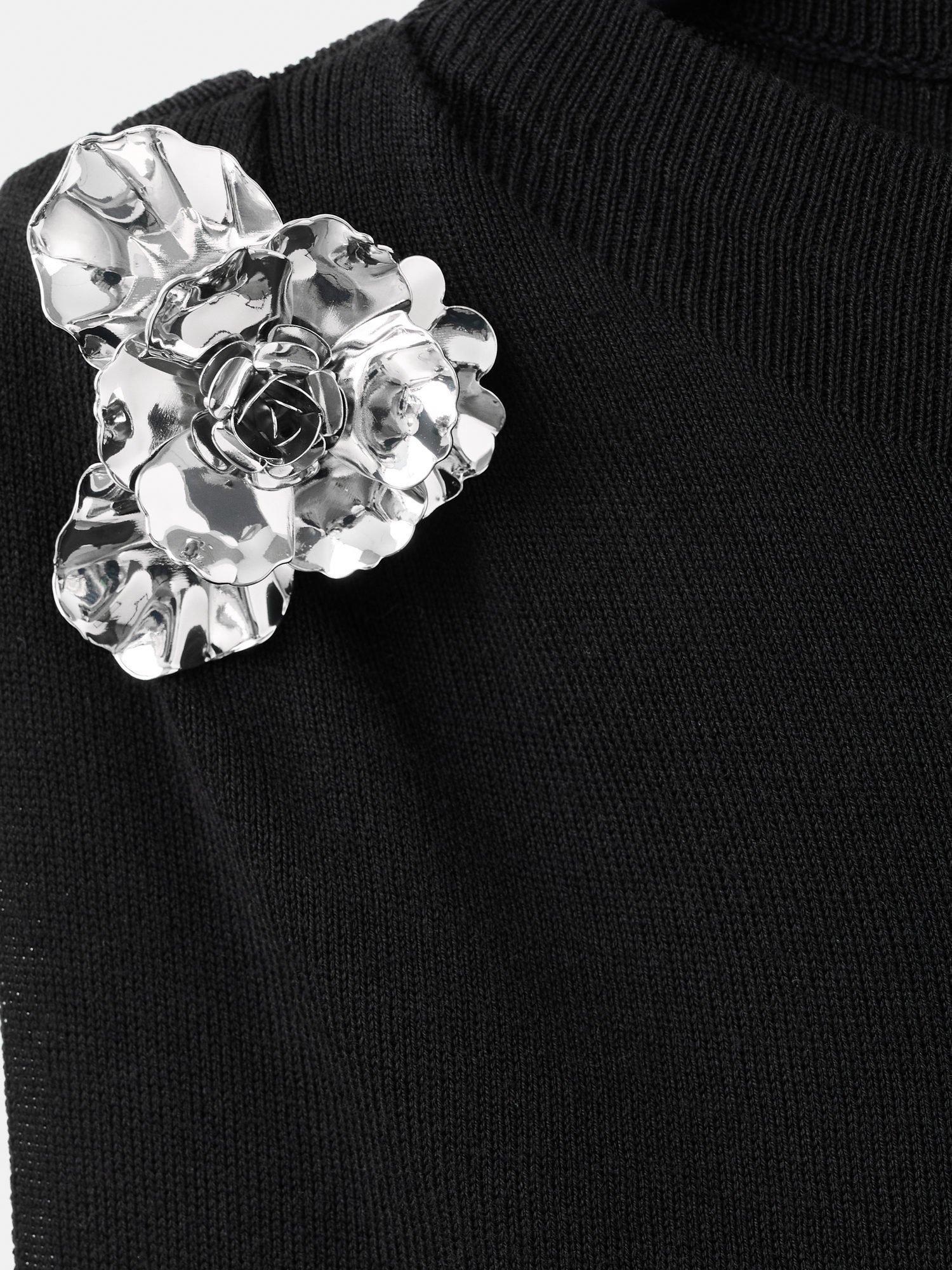 Product image 8 of 8, which shows Mango Tapies Cotton Blend Sleeveless Tank Top, Black, XXXL