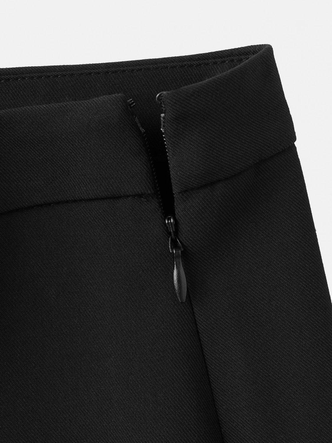 Product image 5 of 7, which shows Mango High Waist Flared Trousers, Black, 6
