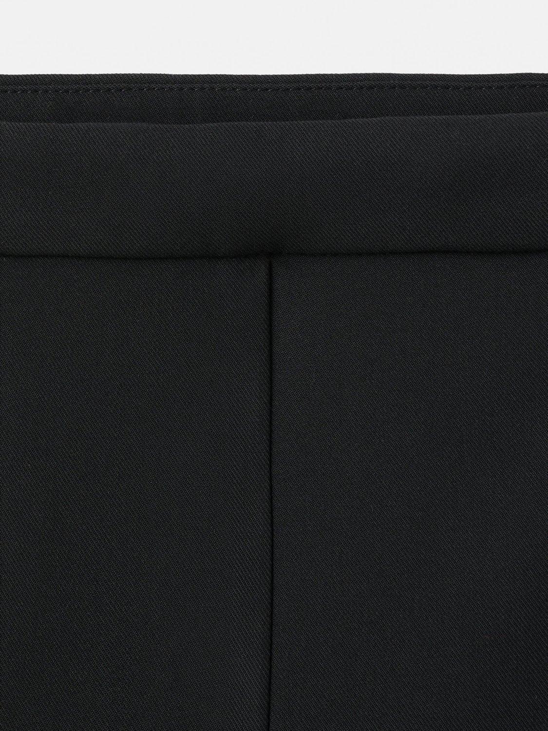 Product image 7 of 7, which shows Mango High Waist Flared Trousers, Black, 6