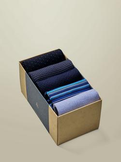 Charles Tyrwhitt Cotton Blend Socks, Pack of 5, Blue, Blue