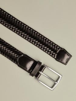 Charles Tyrwhitt Italian Leather Belt, Dark Chocolate - view 2, Dark Chocolate