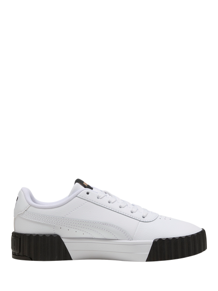 PUMA Carina 3.0 Leather Trainers, White-black