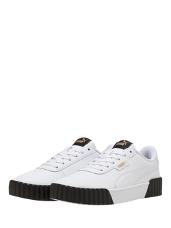 PUMA Carina 3.0 Leather Trainers - view 2, White-black