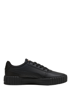 PUMA Carina 3.0 Leather Trainers, Puma Black