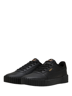 PUMA Carina 3.0 Leather Trainers - view 2, Puma Black