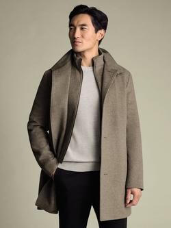 Charles Tyrwhitt Pure Wool Over Coat, Oatmeal