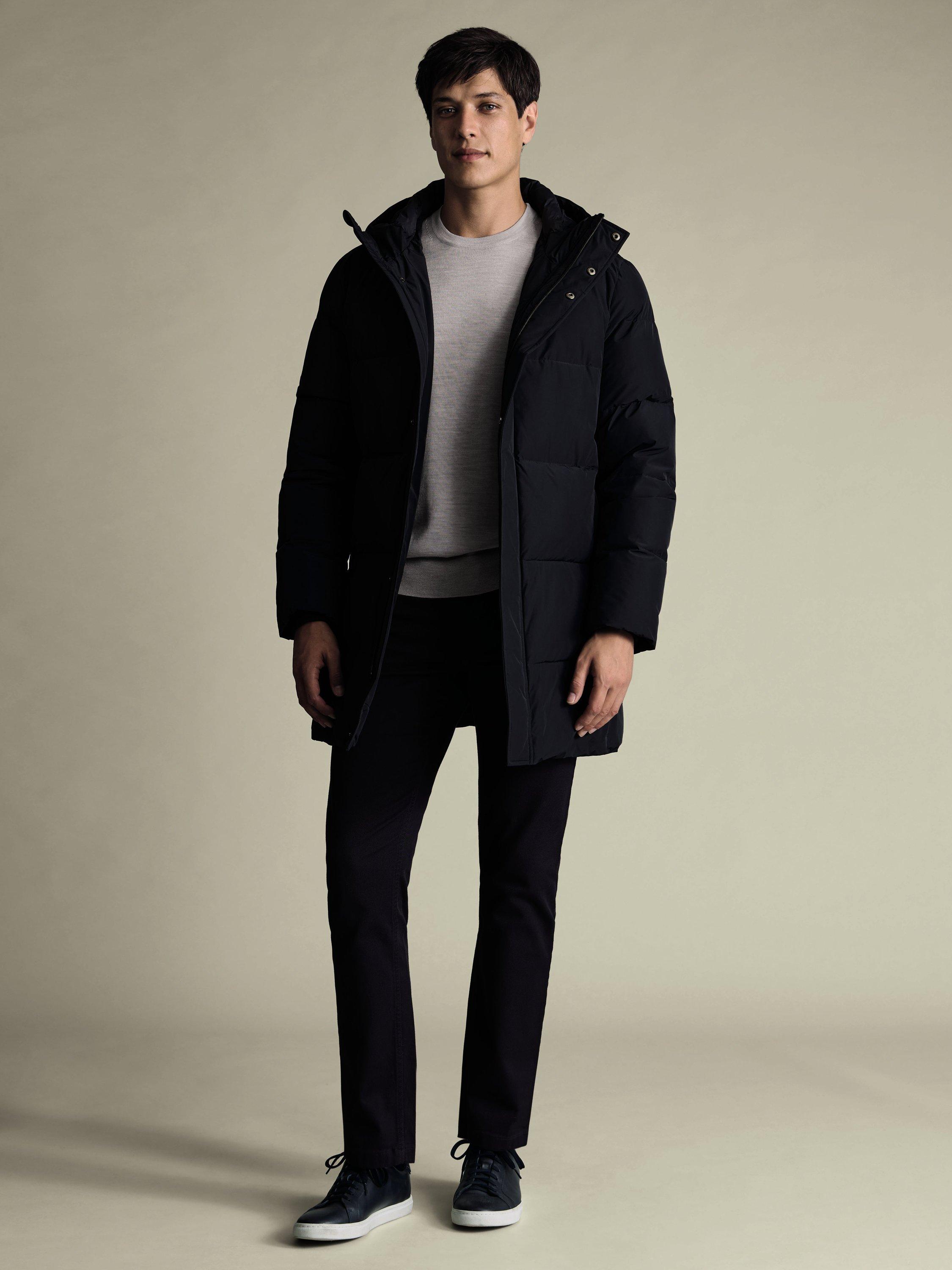 Product image 4 of 5, which shows Charles Tyrwhitt Padded Water-Repellent Jacket, Navy, L