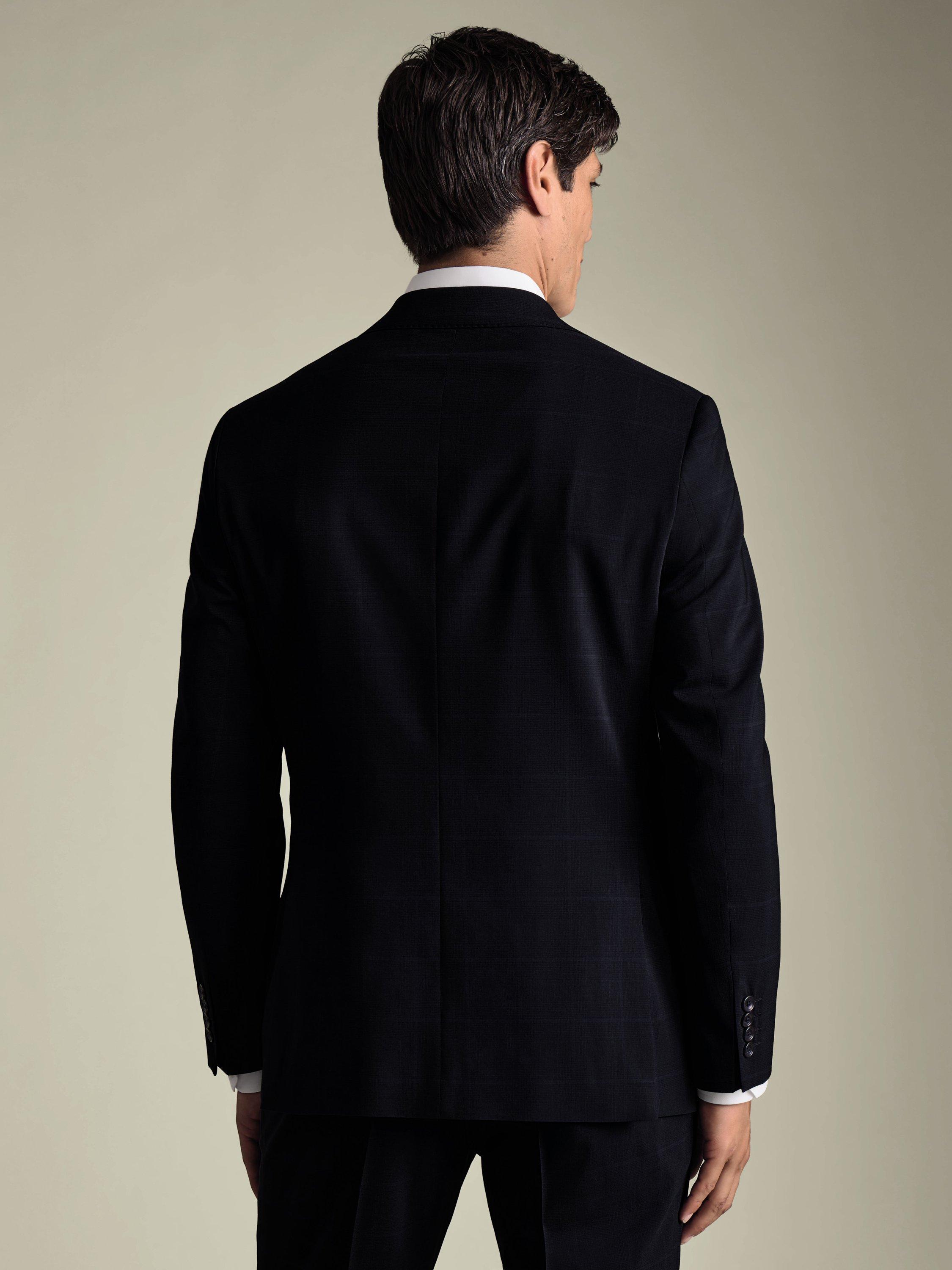 Product image 2 of 5, which shows Charles Tyrwhitt Wool Blend Suit Jacket, Navy, 36R