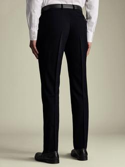 Charles Tyrwhitt Wool Blend Suit Trousers, Navy - view 2, Navy