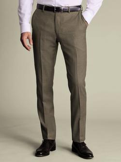 Charles Tyrwhitt Wool Blend Suit Trousers, Taupe, Taupe