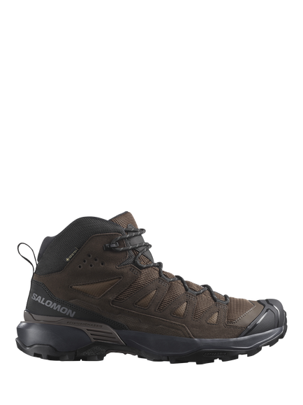 Salomon Men's X Ultra 360 Leather Mid GORE-TEX Hiking Shoe, Dark Earth/Deli