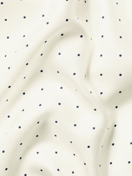 Charles Tyrwhitt Silk Spot Pocket Square, Ivory - view 2, Ivory