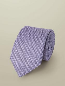 Charles Tyrwhitt Textured Silk Tie, Lilac Purple, Lilac Purple