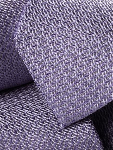 Charles Tyrwhitt Textured Silk Tie, Lilac Purple - view 2, Lilac Purple