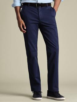 Charles Tyrwhitt Lightweight Cotton Blend Regular Fit Chinos, Royal Blue, Royal Blue