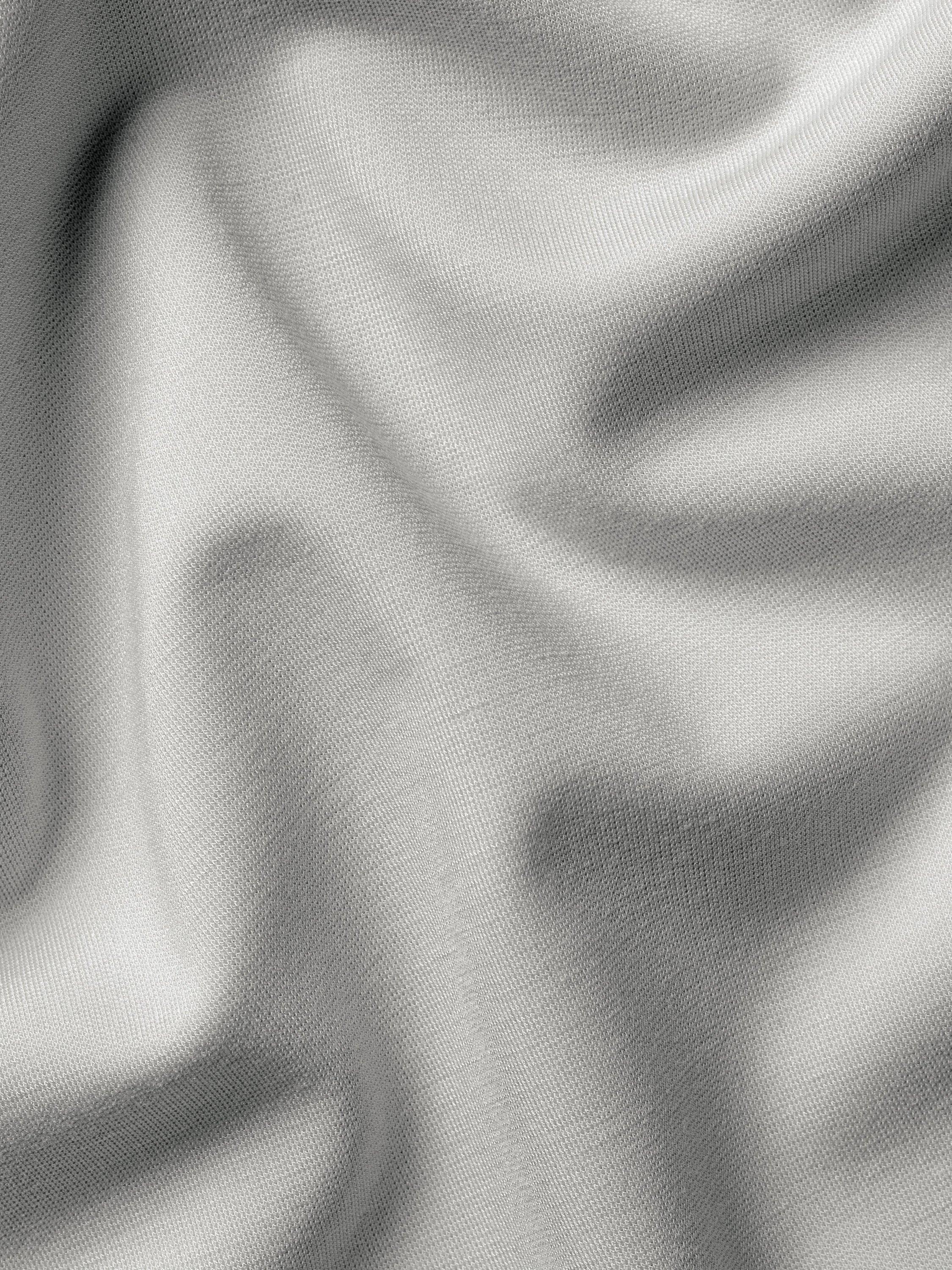 Product image 5 of 5, which shows Charles Tyrwhitt Quarter-Zip Jersey Top, Silver Grey, L