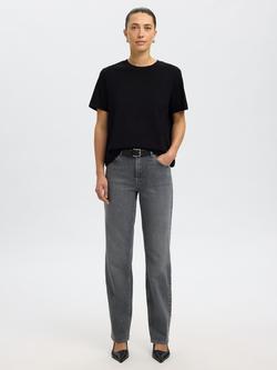 Selected Fessent Box T-Shirt, Black, Black